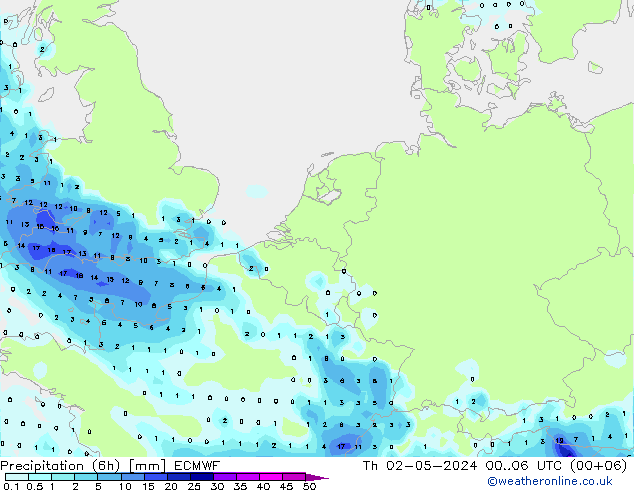 Z500/Rain (+SLP)/Z850 ECMWF  02.05.2024 06 UTC