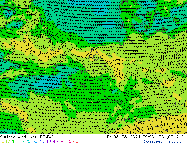  10 m ECMWF  03.05.2024 00 UTC