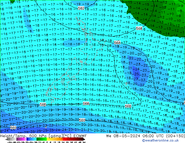 Z500/Regen(+SLP)/Z850 ECMWF wo 08.05.2024 06 UTC