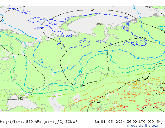 Z500/Rain (+SLP)/Z850 ECMWF sáb 04.05.2024 06 UTC