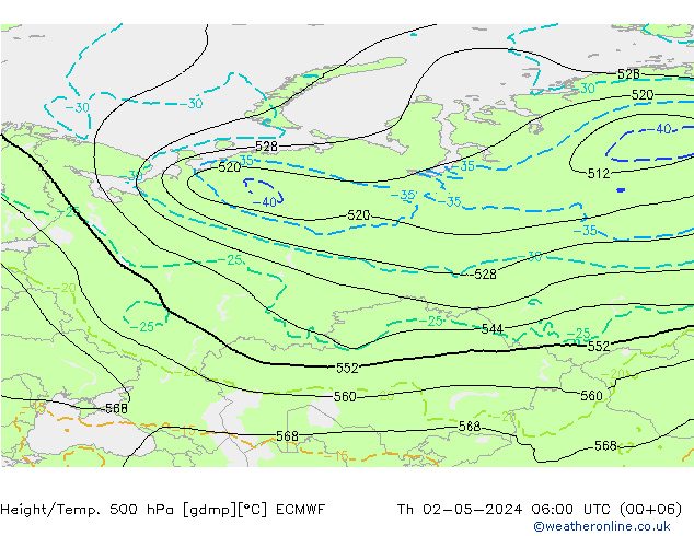 Z500/Regen(+SLP)/Z850 ECMWF do 02.05.2024 06 UTC