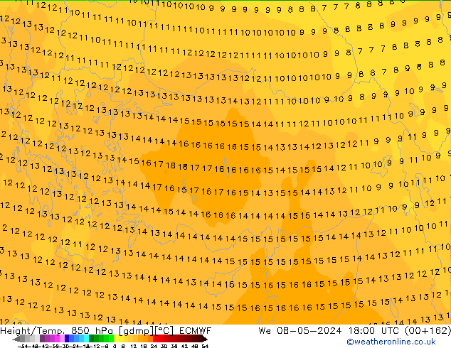 Z500/Rain (+SLP)/Z850 ECMWF ср 08.05.2024 18 UTC