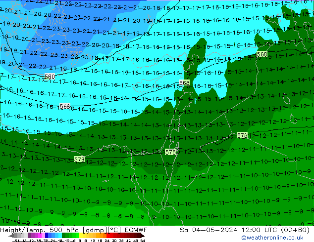 Z500/Regen(+SLP)/Z850 ECMWF za 04.05.2024 12 UTC