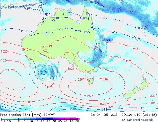 Z500/Yağmur (+YB)/Z850 ECMWF Cts 04.05.2024 06 UTC