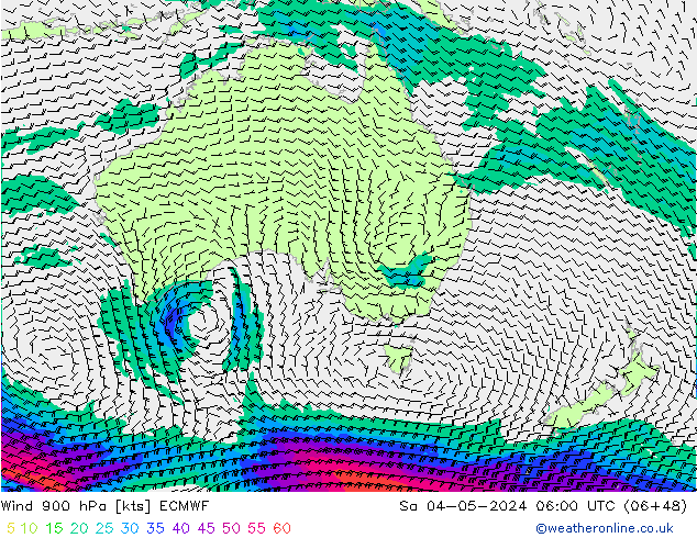 Wind 900 hPa ECMWF So 04.05.2024 06 UTC