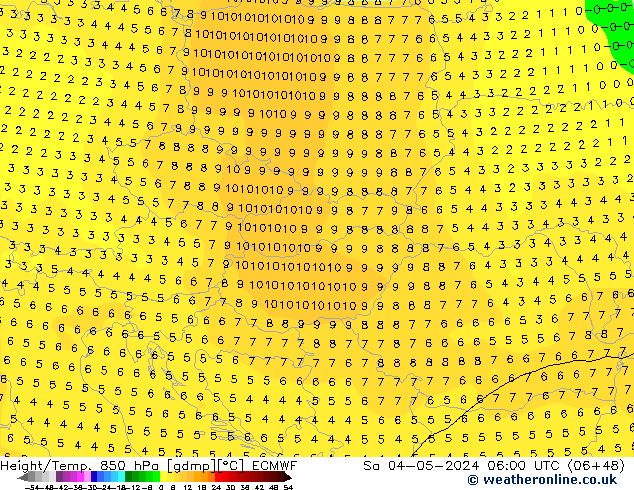 Z500/Rain (+SLP)/Z850 ECMWF sáb 04.05.2024 06 UTC