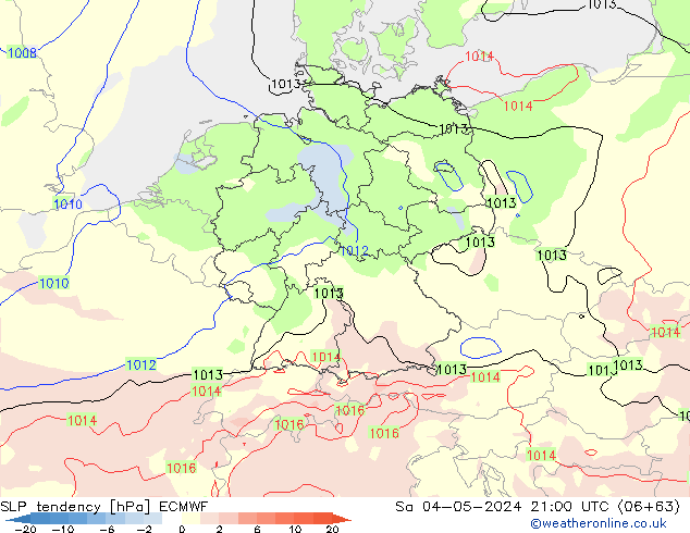 Y. Basıncı eğilimi ECMWF Cts 04.05.2024 21 UTC