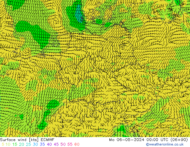 Bodenwind ECMWF Mo 06.05.2024 00 UTC