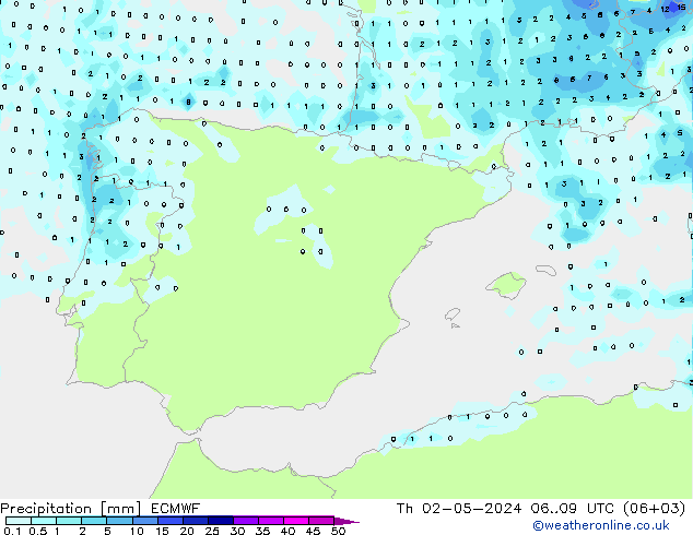 opad ECMWF czw. 02.05.2024 09 UTC