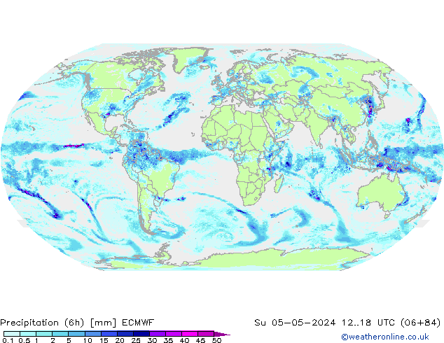 Z500/Rain (+SLP)/Z850 ECMWF Su 05.05.2024 18 UTC