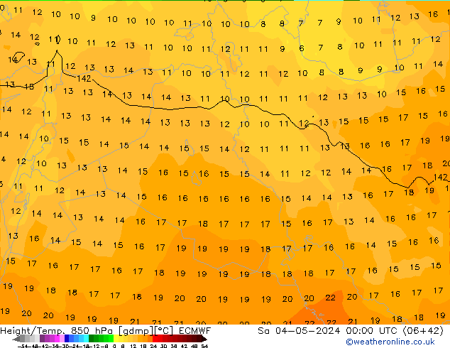 Z500/Rain (+SLP)/Z850 ECMWF Sa 04.05.2024 00 UTC