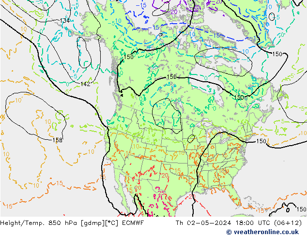 Z500/Rain (+SLP)/Z850 ECMWF Do 02.05.2024 18 UTC
