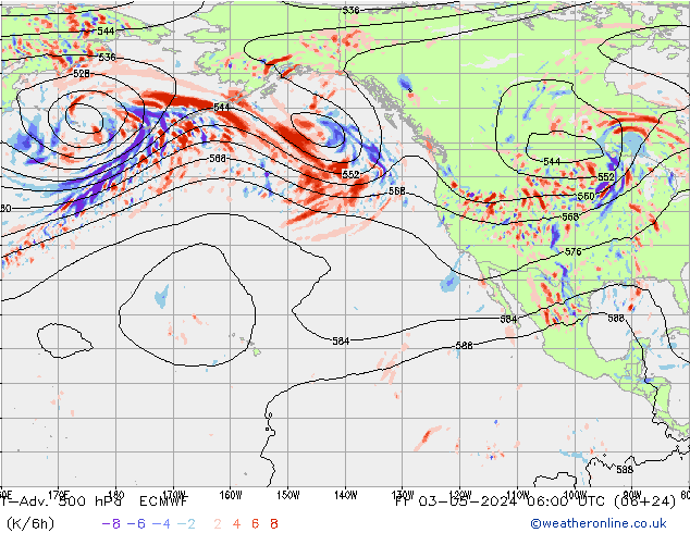 T-Adv. 500 hPa ECMWF vr 03.05.2024 06 UTC