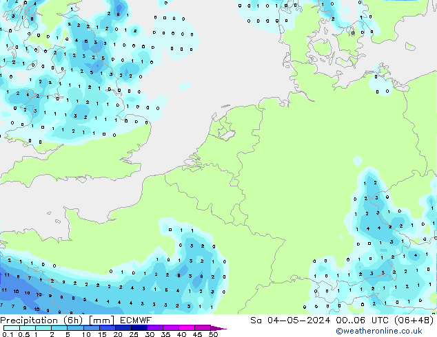 Z500/Rain (+SLP)/Z850 ECMWF Sa 04.05.2024 06 UTC