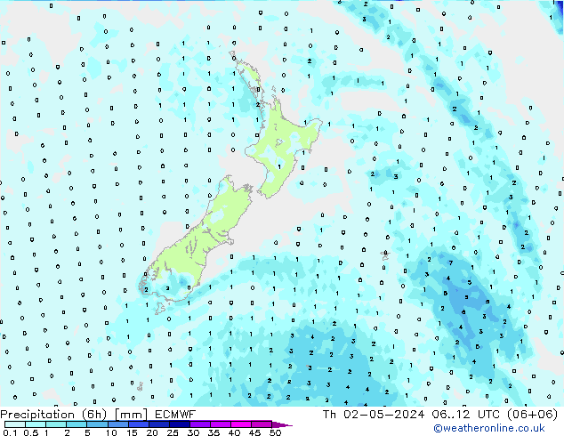 Z500/Rain (+SLP)/Z850 ECMWF  02.05.2024 12 UTC