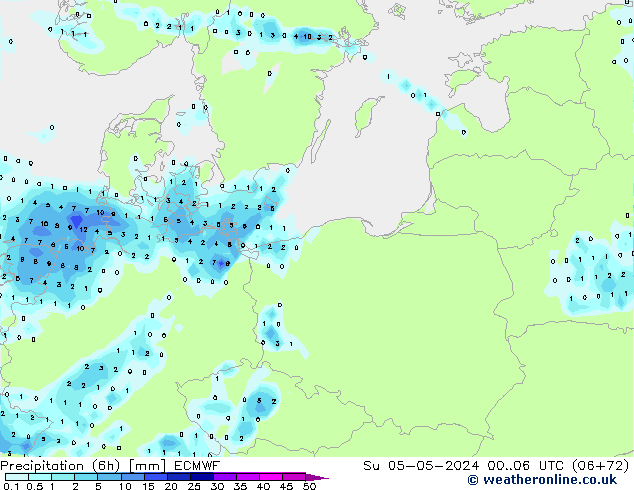 Z500/Rain (+SLP)/Z850 ECMWF Dom 05.05.2024 06 UTC