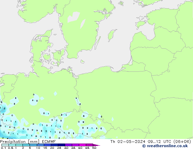 Precipitación ECMWF jue 02.05.2024 12 UTC