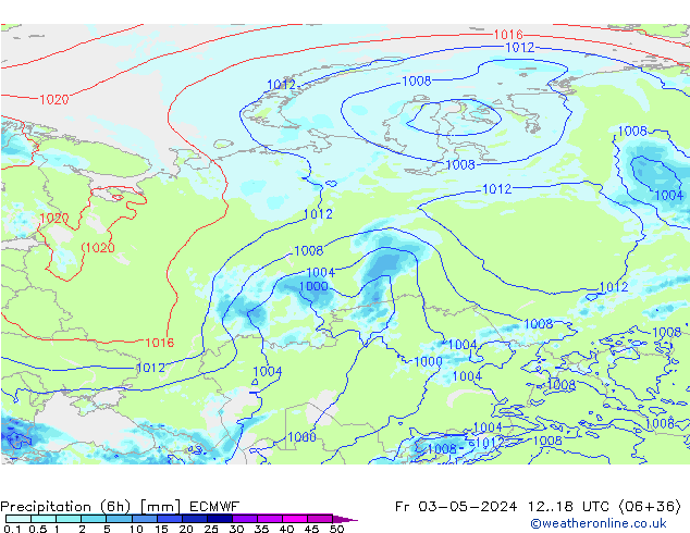 Z500/Rain (+SLP)/Z850 ECMWF Sex 03.05.2024 18 UTC