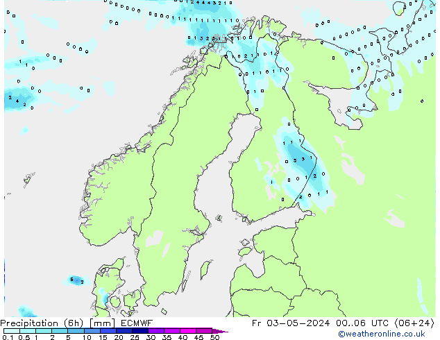 Z500/Rain (+SLP)/Z850 ECMWF ven 03.05.2024 06 UTC