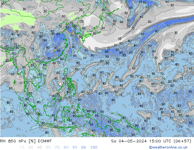 RH 850 hPa ECMWF Sa 04.05.2024 15 UTC