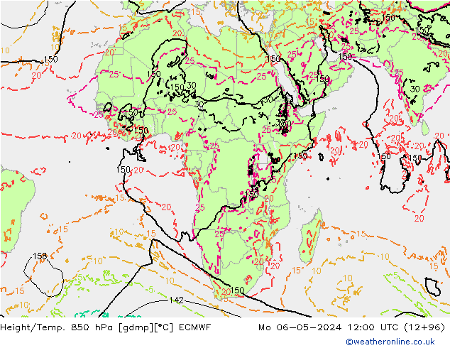 Z500/Regen(+SLP)/Z850 ECMWF ma 06.05.2024 12 UTC