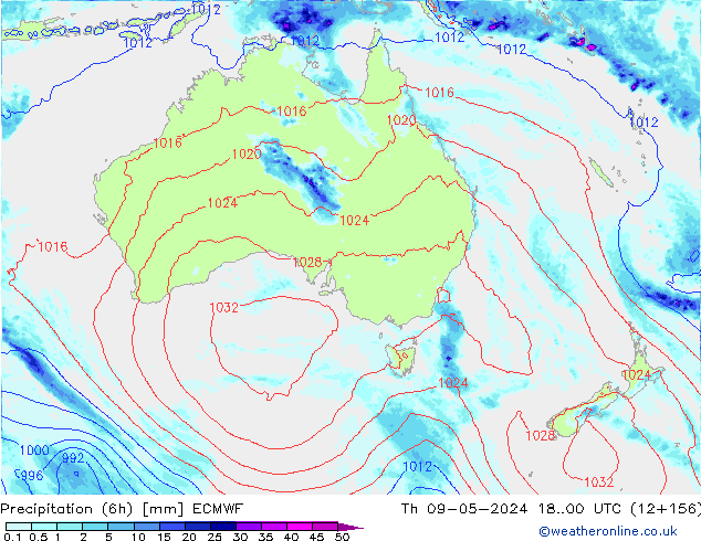 Z500/Regen(+SLP)/Z850 ECMWF do 09.05.2024 00 UTC