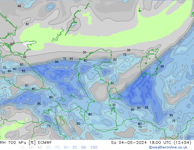 RH 700 hPa ECMWF Sa 04.05.2024 18 UTC