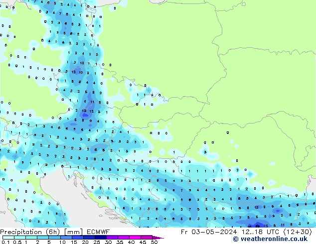 Z500/Rain (+SLP)/Z850 ECMWF ven 03.05.2024 18 UTC