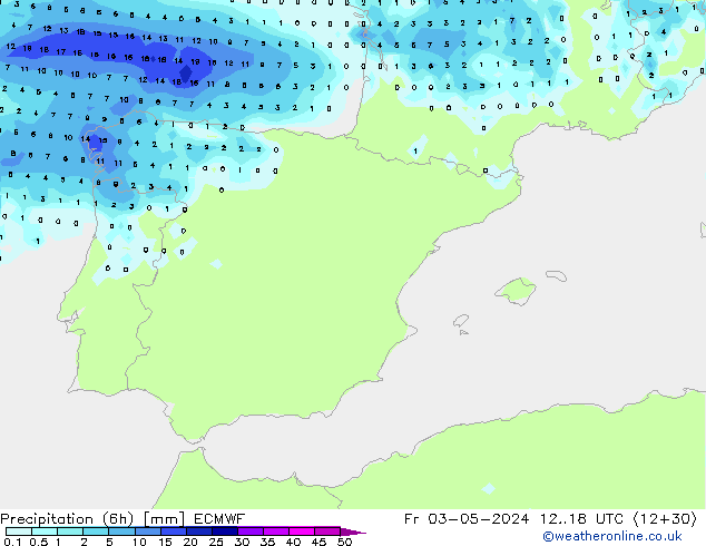 Z500/Rain (+SLP)/Z850 ECMWF ven 03.05.2024 18 UTC