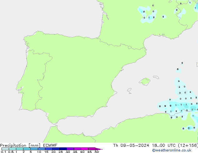 Niederschlag ECMWF Do 09.05.2024 00 UTC