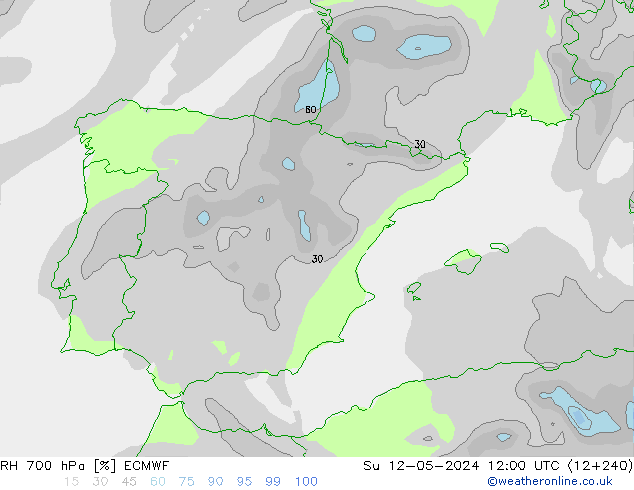RV 700 hPa ECMWF zo 12.05.2024 12 UTC