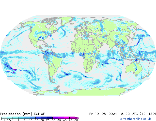 Précipitation ECMWF ven 10.05.2024 00 UTC