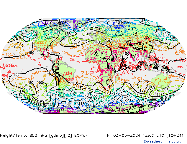 Z500/Rain (+SLP)/Z850 ECMWF пт 03.05.2024 12 UTC