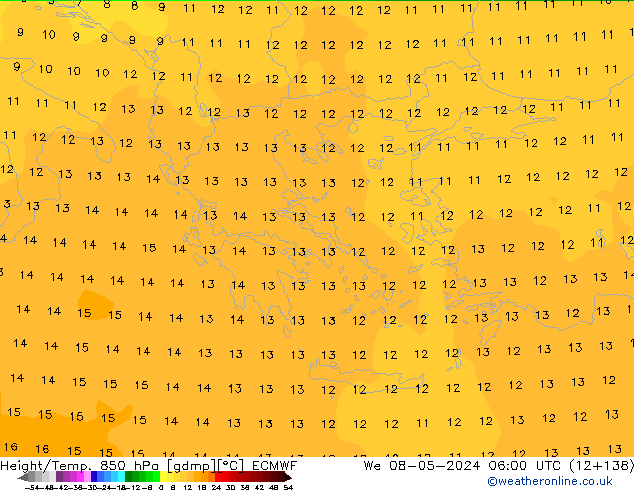 Z500/Rain (+SLP)/Z850 ECMWF ср 08.05.2024 06 UTC