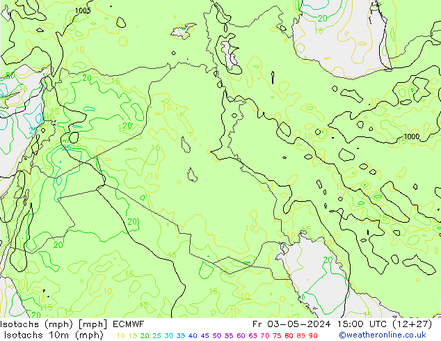 Isotachs (mph) ECMWF Sex 03.05.2024 15 UTC