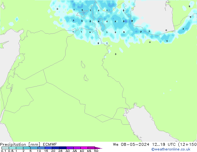 Neerslag ECMWF wo 08.05.2024 18 UTC