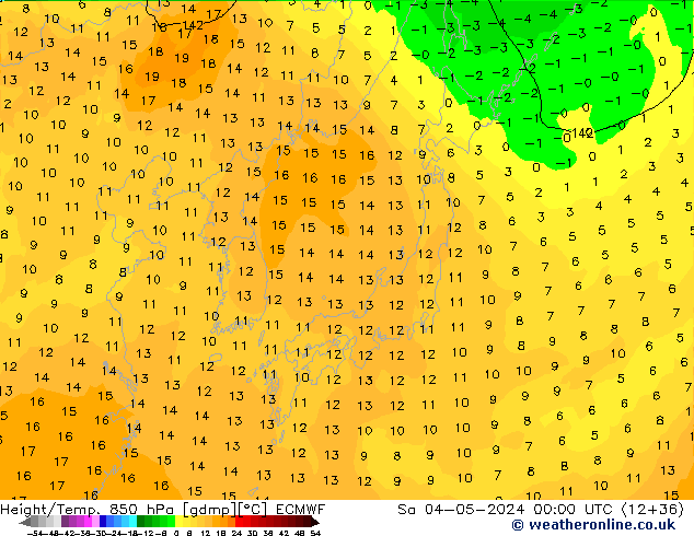 Z500/Rain (+SLP)/Z850 ECMWF сб 04.05.2024 00 UTC