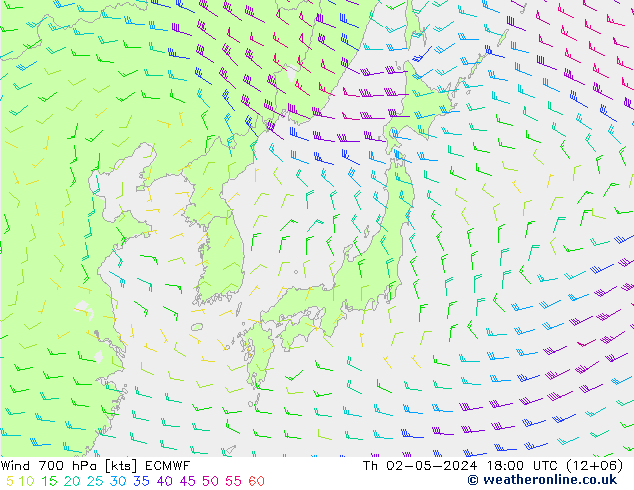  700 hPa ECMWF  02.05.2024 18 UTC