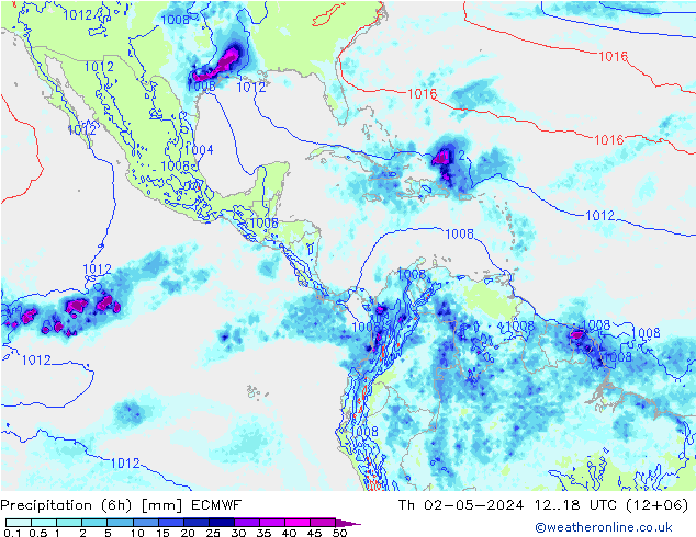 Z500/Rain (+SLP)/Z850 ECMWF  02.05.2024 18 UTC