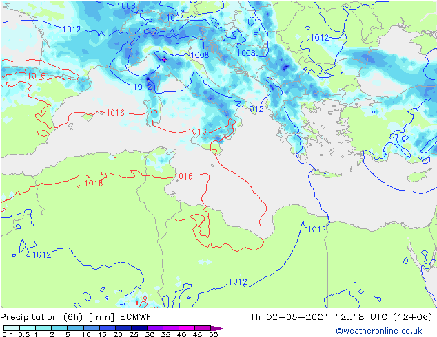 Z500/Rain (+SLP)/Z850 ECMWF чт 02.05.2024 18 UTC