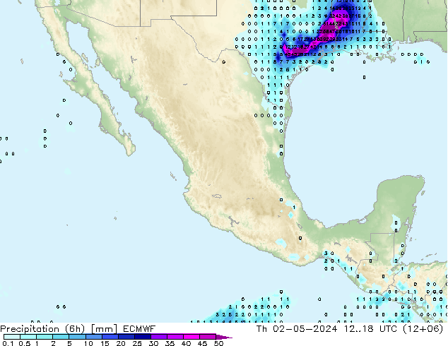 Z500/Rain (+SLP)/Z850 ECMWF jue 02.05.2024 18 UTC