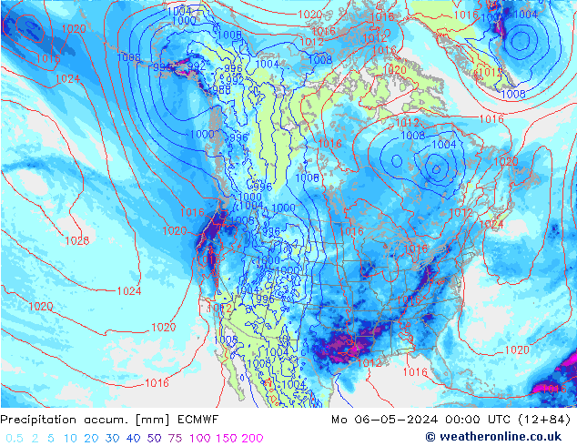 Nied. akkumuliert ECMWF Mo 06.05.2024 00 UTC