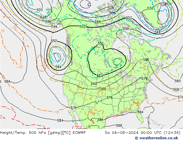 Z500/Rain (+SLP)/Z850 ECMWF Sa 04.05.2024 00 UTC