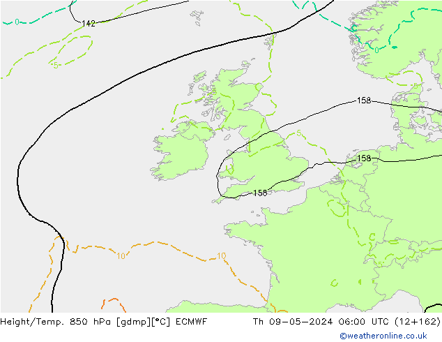 Z500/Rain (+SLP)/Z850 ECMWF  09.05.2024 06 UTC