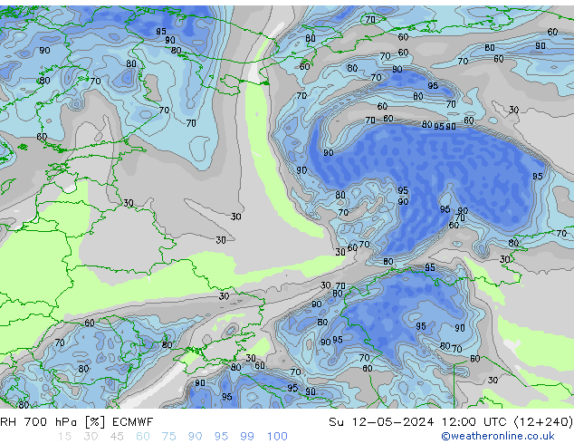 RV 700 hPa ECMWF zo 12.05.2024 12 UTC