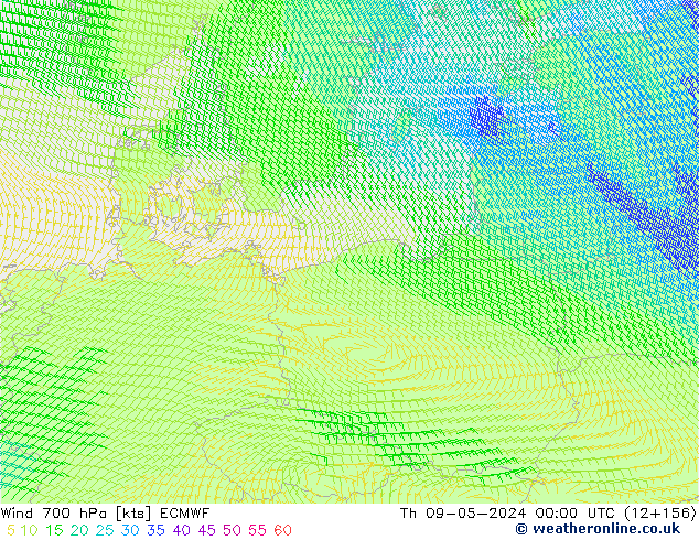  700 hPa ECMWF  09.05.2024 00 UTC