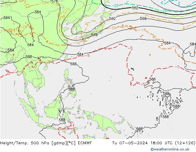 Z500/Rain (+SLP)/Z850 ECMWF mar 07.05.2024 18 UTC