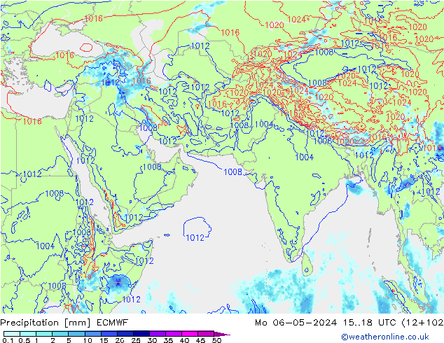 Precipitation ECMWF Mo 06.05.2024 18 UTC