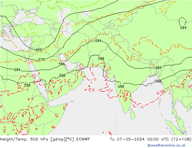 Z500/Rain (+SLP)/Z850 ECMWF mar 07.05.2024 00 UTC