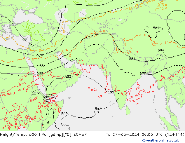 Z500/Rain (+SLP)/Z850 ECMWF Tu 07.05.2024 06 UTC